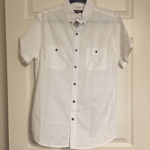 New w/ tags white short sleeve Express button down